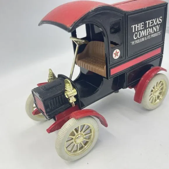 Vintage Texaco #1 Ertl 1905 Ford Model T Van Truck Bank The Texas Company - Picture 13 of 16